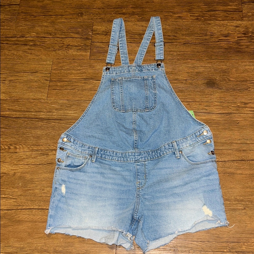 Isabel Maternity by Ingrid & Isabel Blue Denim Shortalls